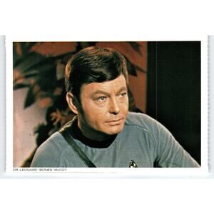 1977 Star Trek Dr. Leonard McCoy Chrome Postcard Paramount Pictures